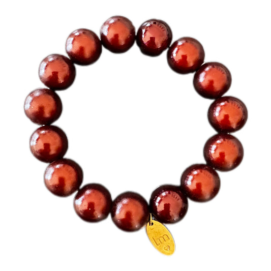 Armband in Braun " Galaxy Pearl" von Lizzy Mae 14 mm