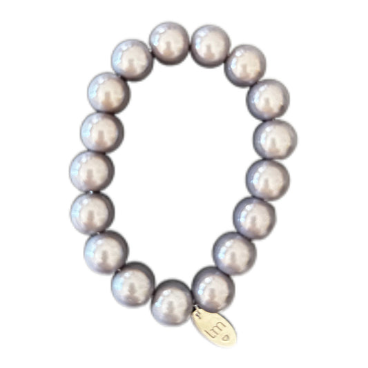 Armband in Grau " Galaxy Pearl" von Lizzy Mae 14 mm