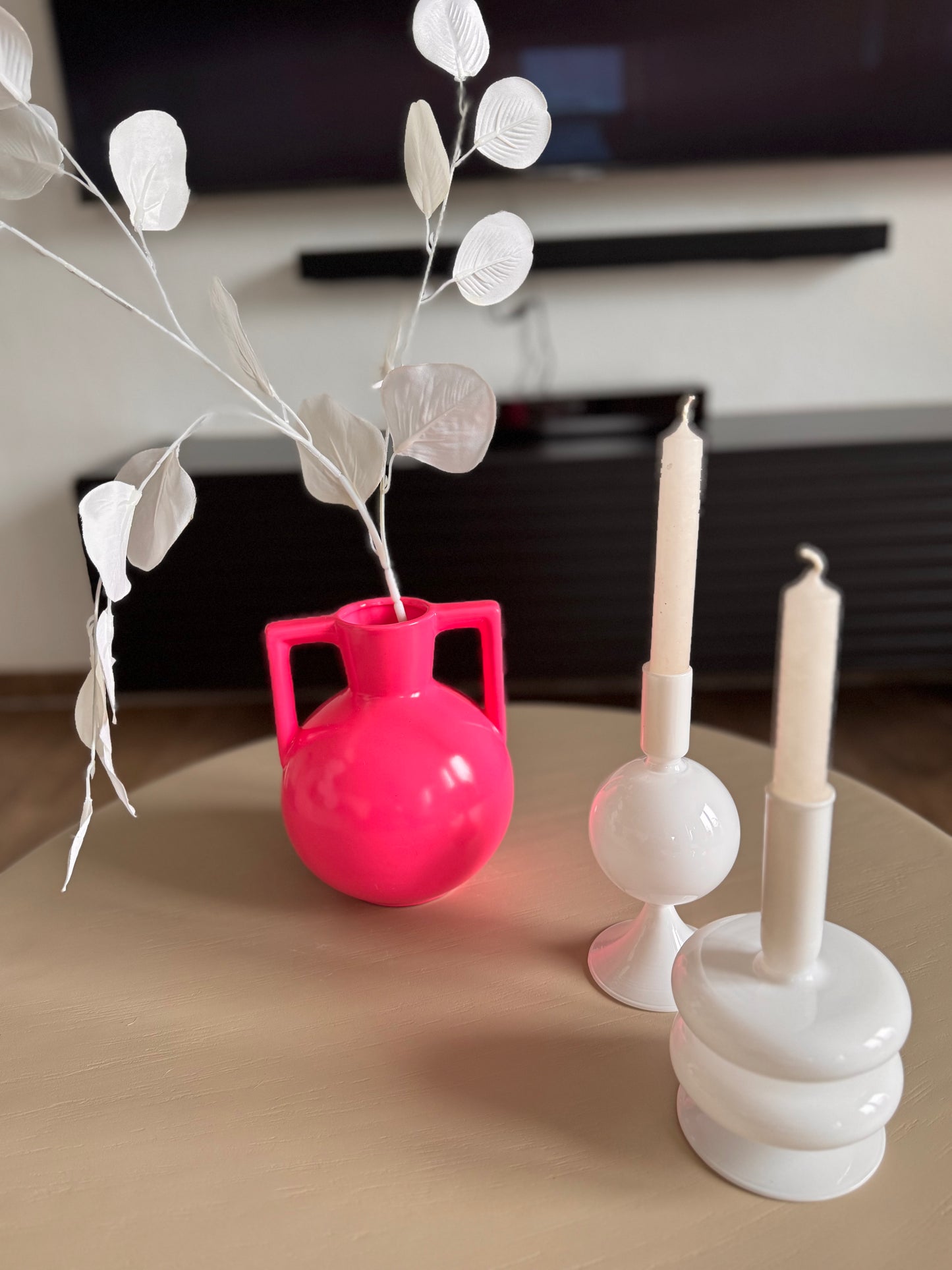 Blumenvase pink Kettlebell von Housevitamin