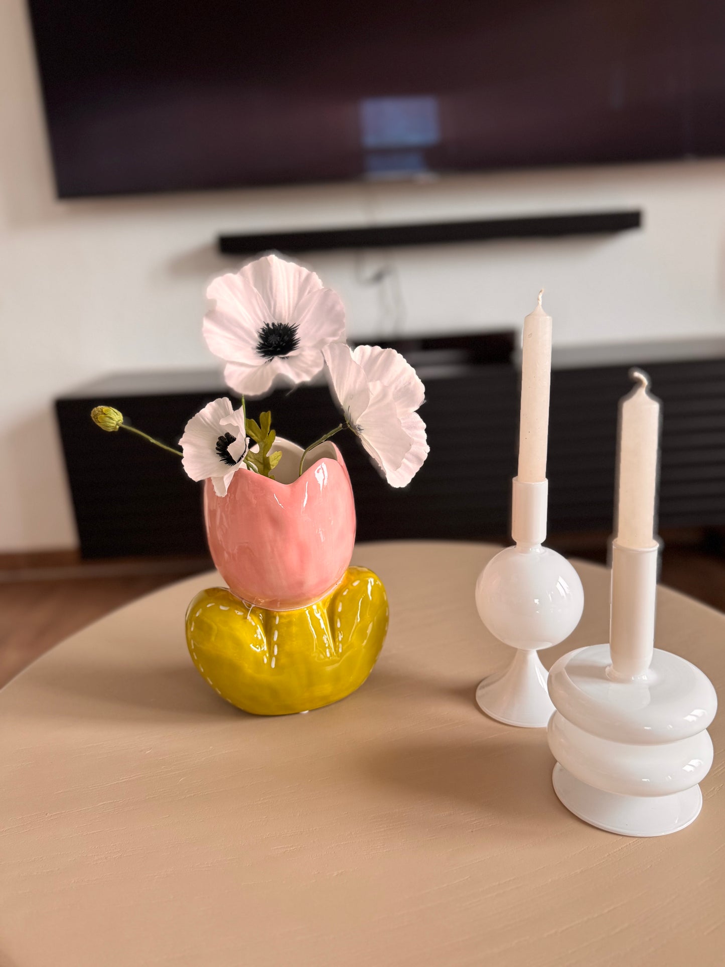 Tulpenvase aus Keramik