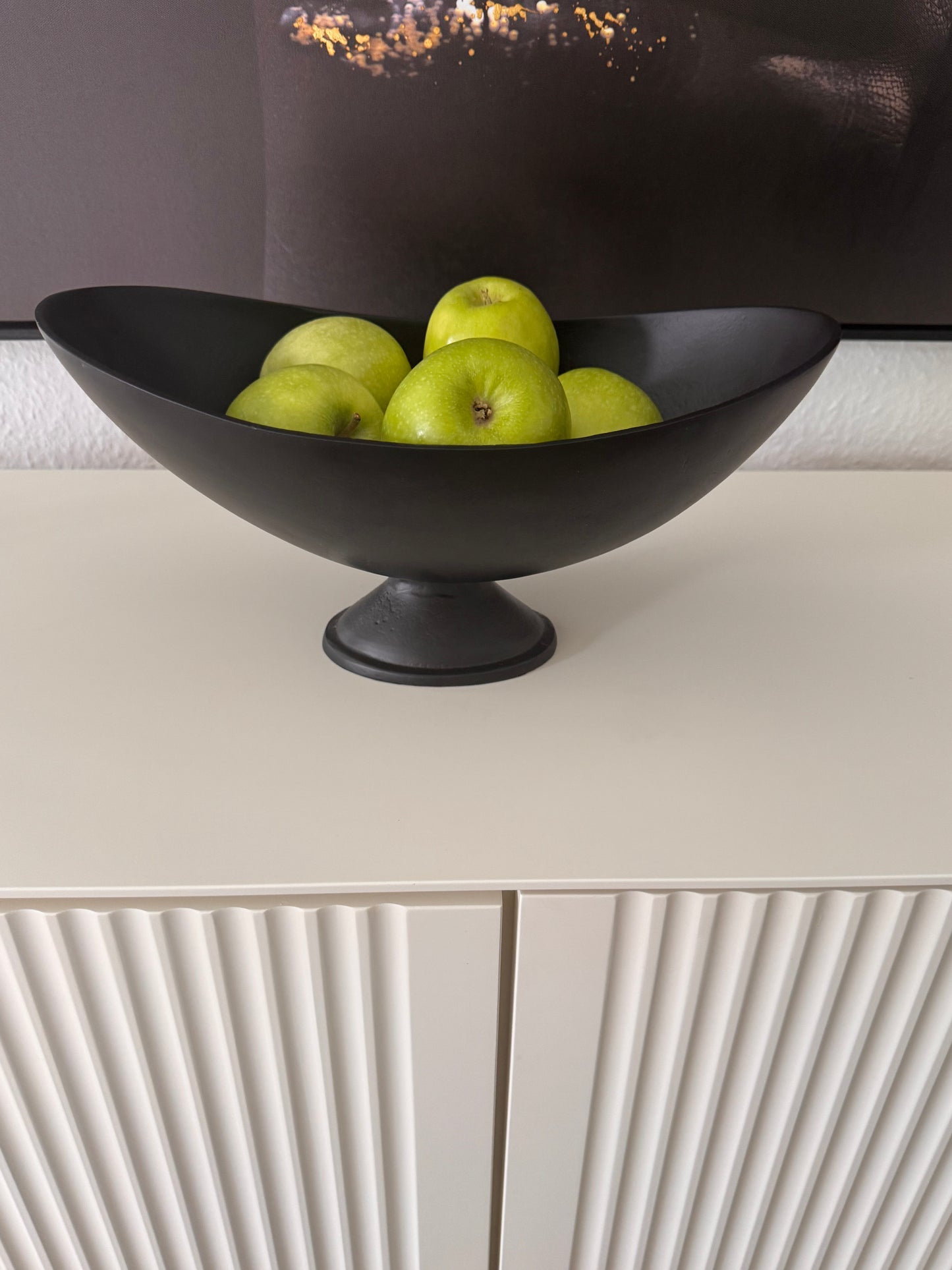 Schale Nana mit Fuss schwarz