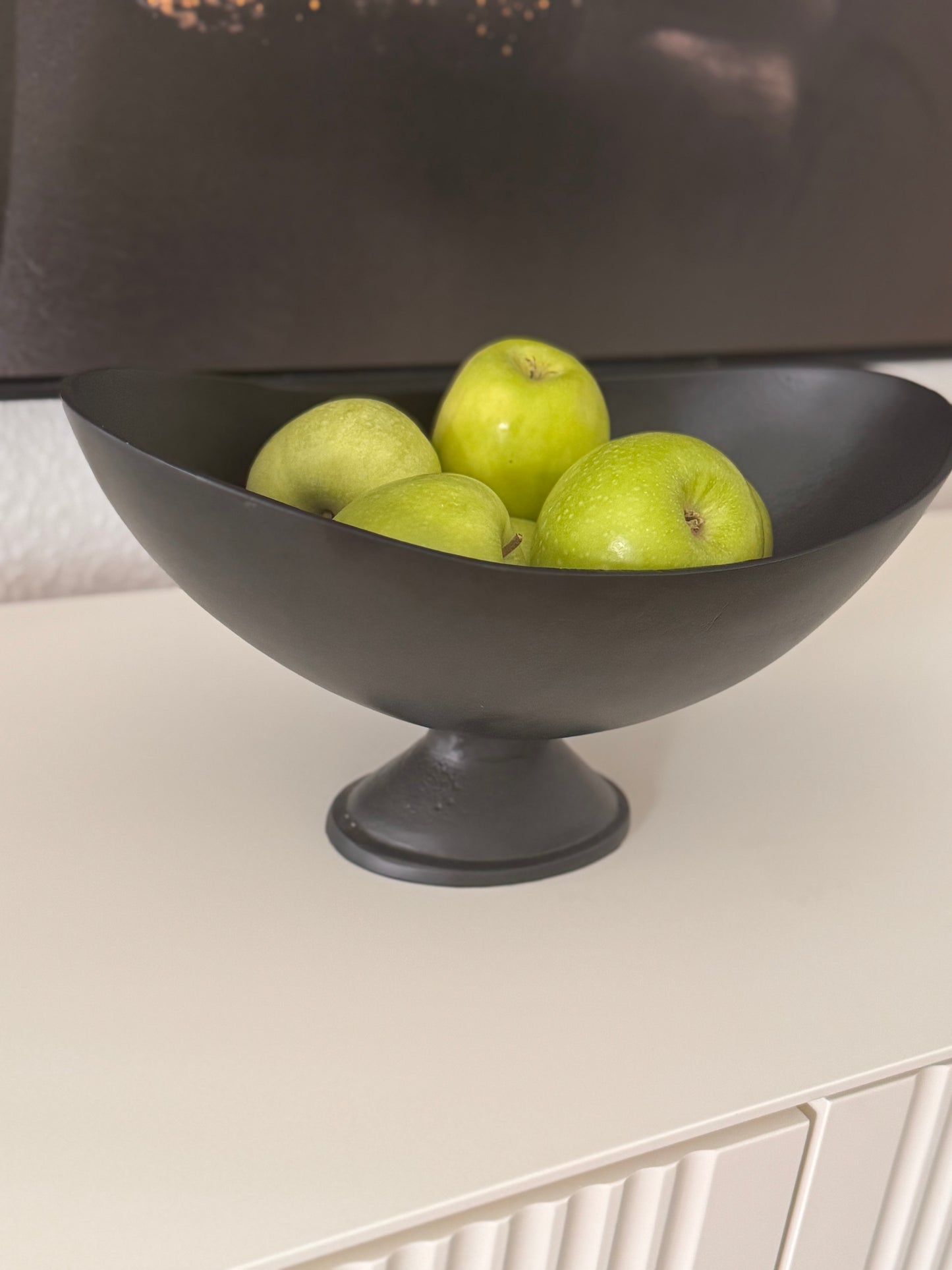 Schale Nana mit Fuss schwarz