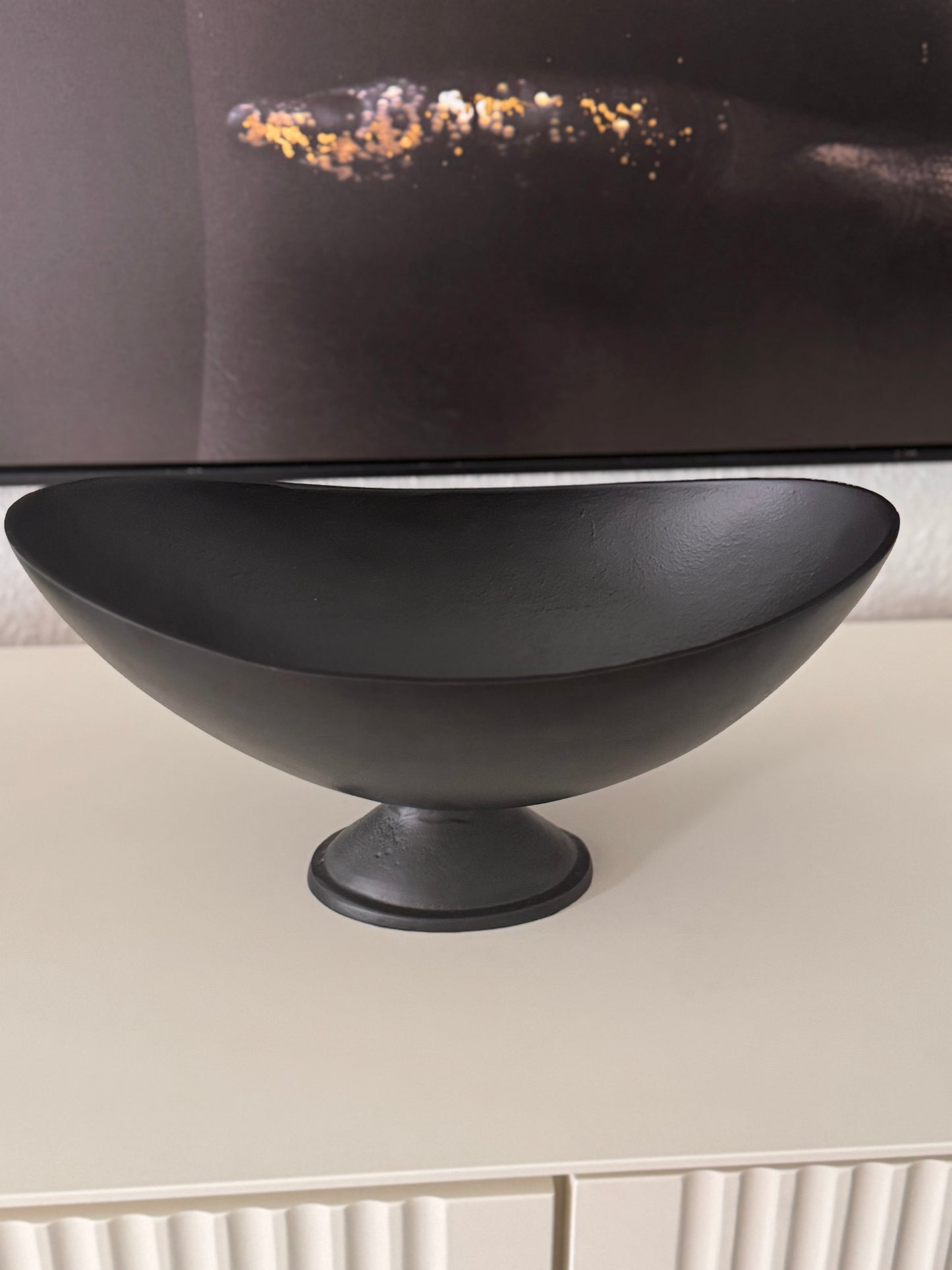 Schale Nana mit Fuss schwarz