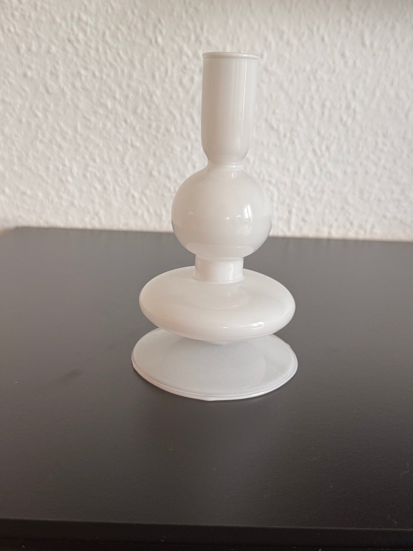 Kerzenhalter Glas Sparkle Bubbles von Present Time weiß