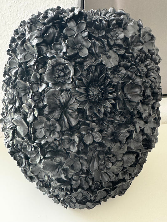 Blumenvase Violeta in Schwarz von Light & LIving 30 cm
