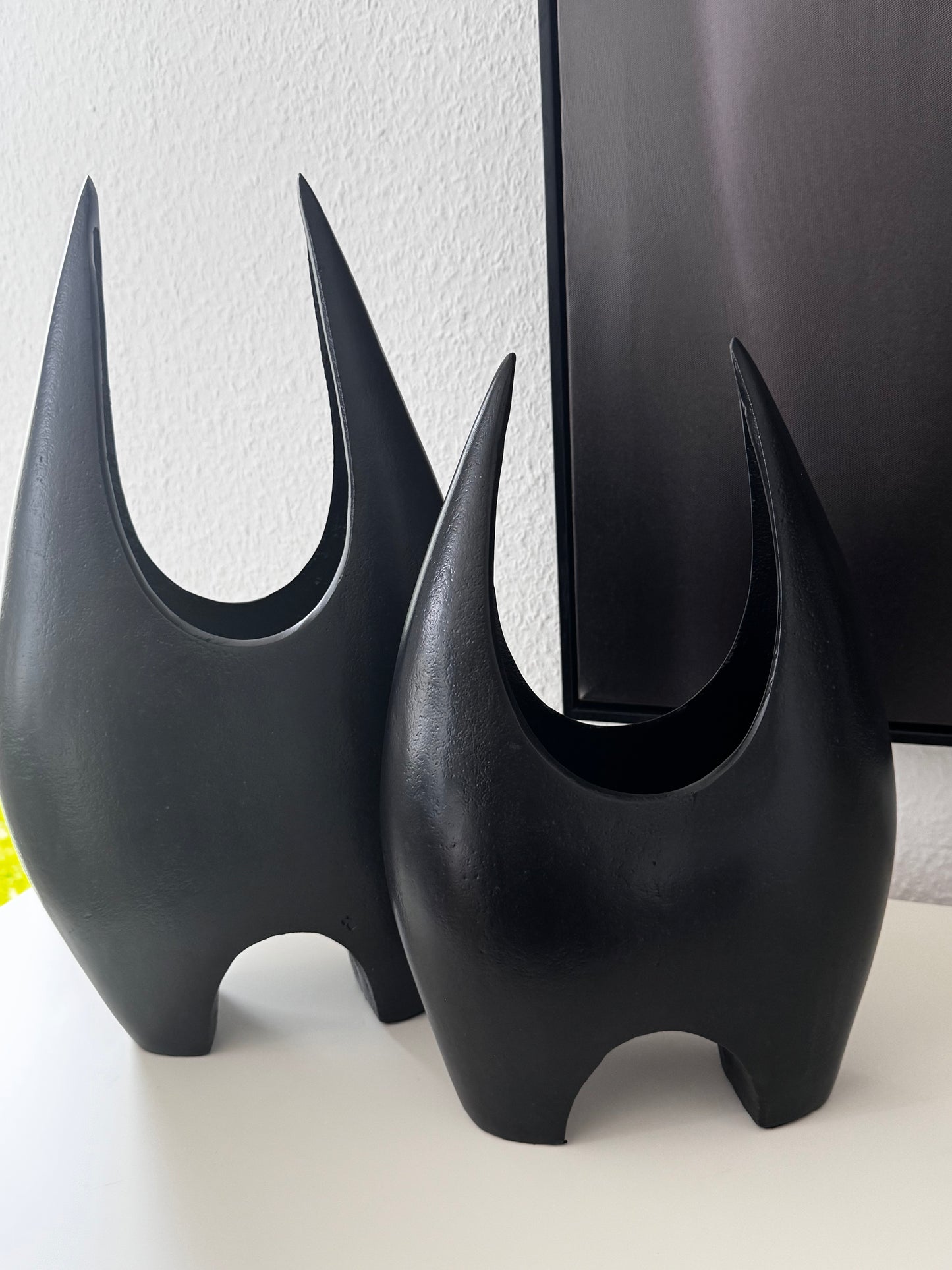 Colmore Vase Alu RAW Schwarz Matt 25 x 12 x 41 cm