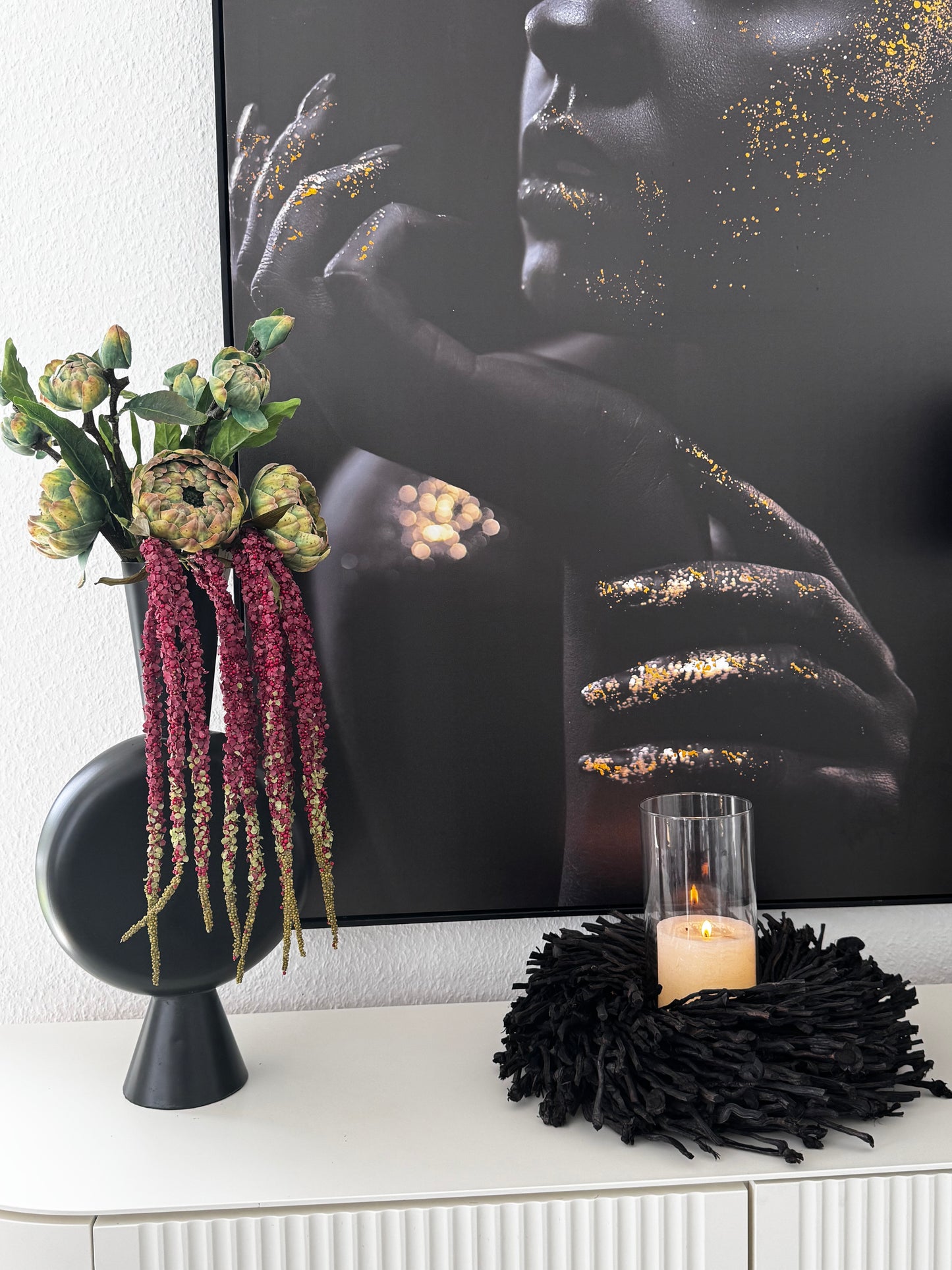 Couronne Kranz Botay in Schwarz ø 40 cm