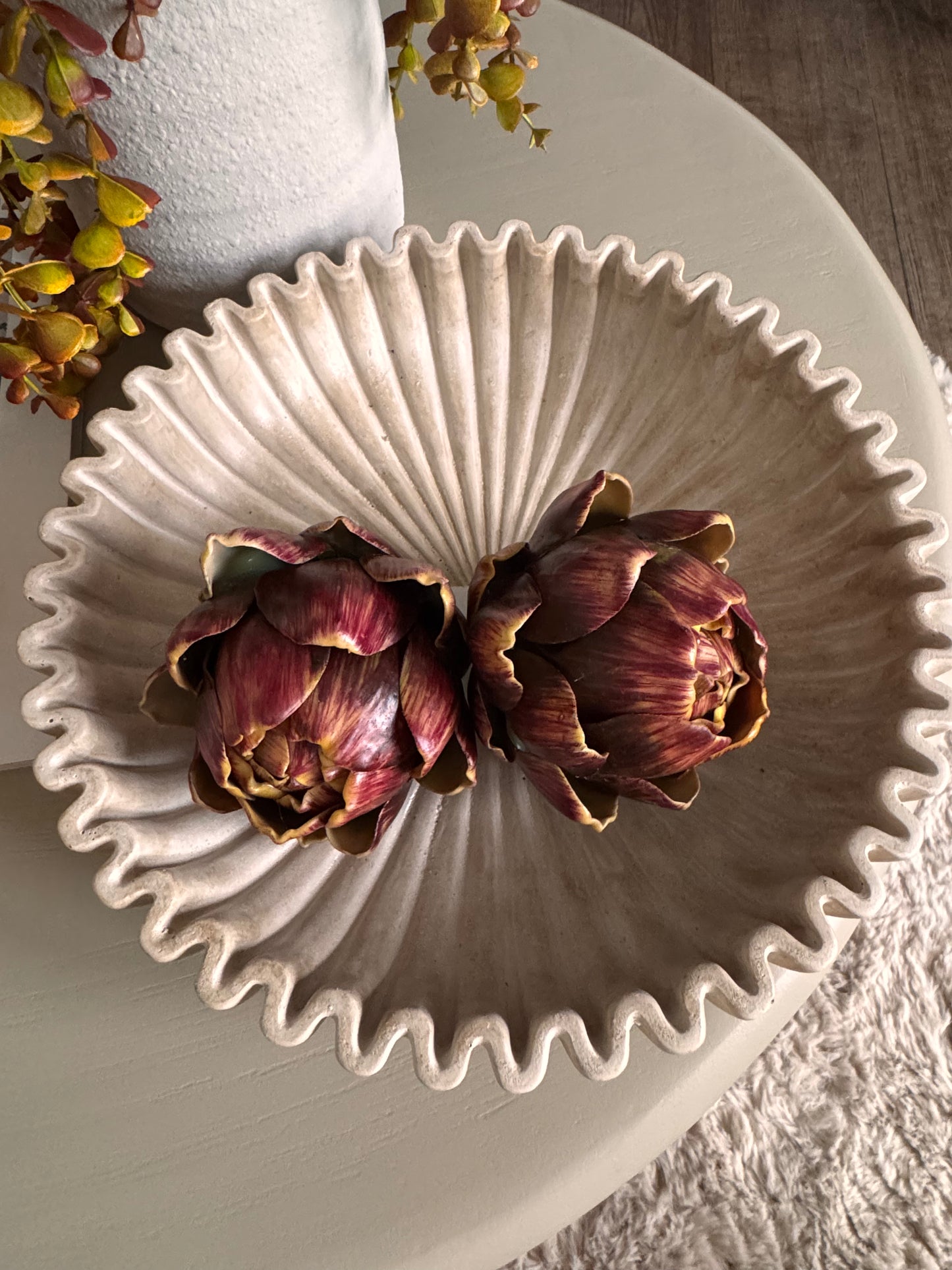 Künstliche Artischocke - elegante Dekoration