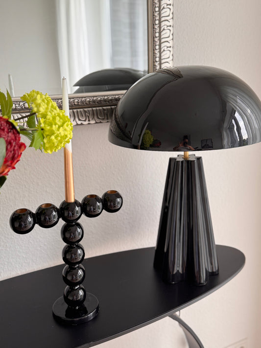 Kerzenhalter Bubbles hoch von Present Time in Schwarz