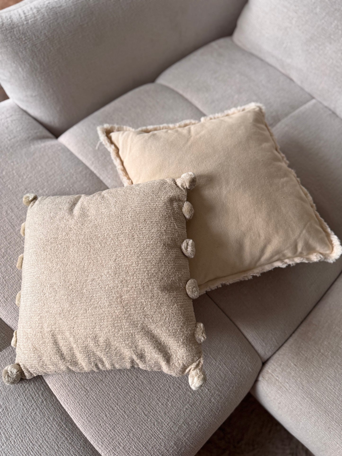 Wohnkissen "Cussin"  Beige / Creme 45 x 45 cm von Exner