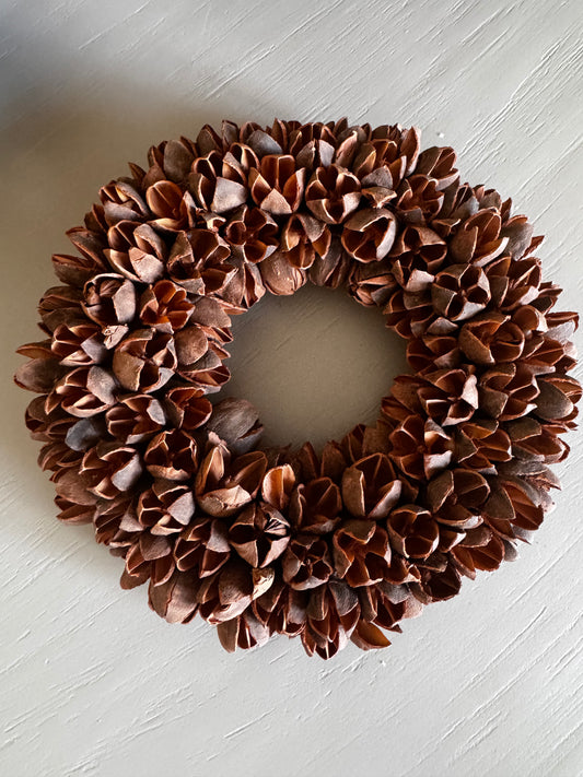 Bakuli  Kranz in ø 20 cm in Terracottabraun Rostbraun  von Couronne