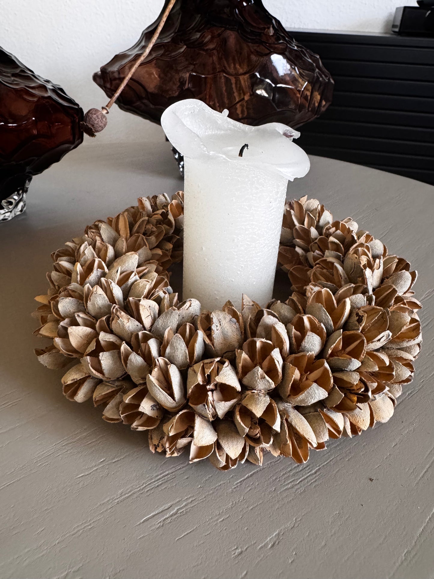 Bakuli  Kranz in ø 20 cm in Beige/Latte von Couronne