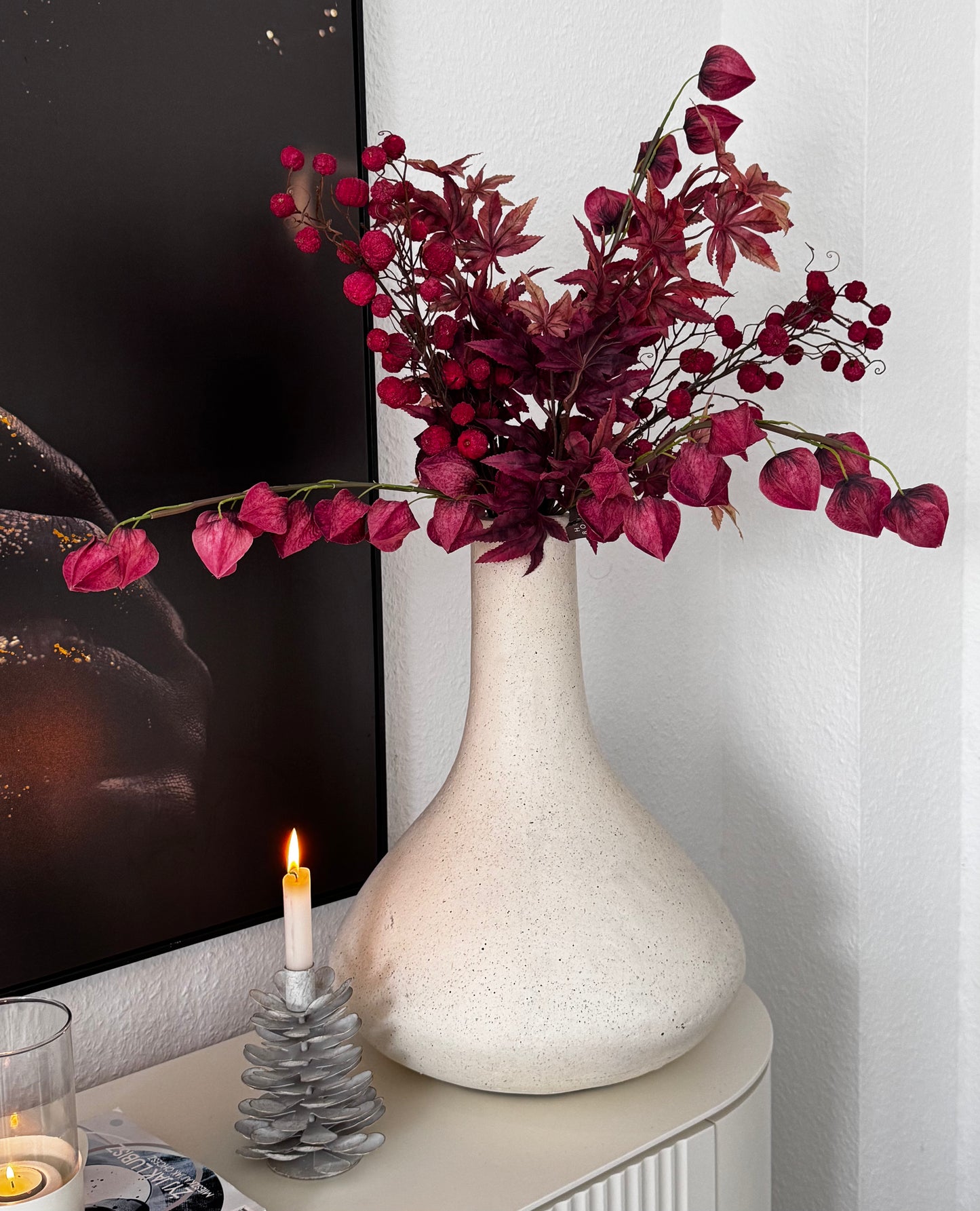 Ahorn Zweig Bordeaux  79 cm