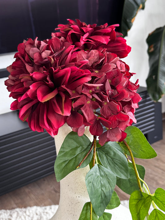Kunstblume Dahlie Bordeaux  75 cm