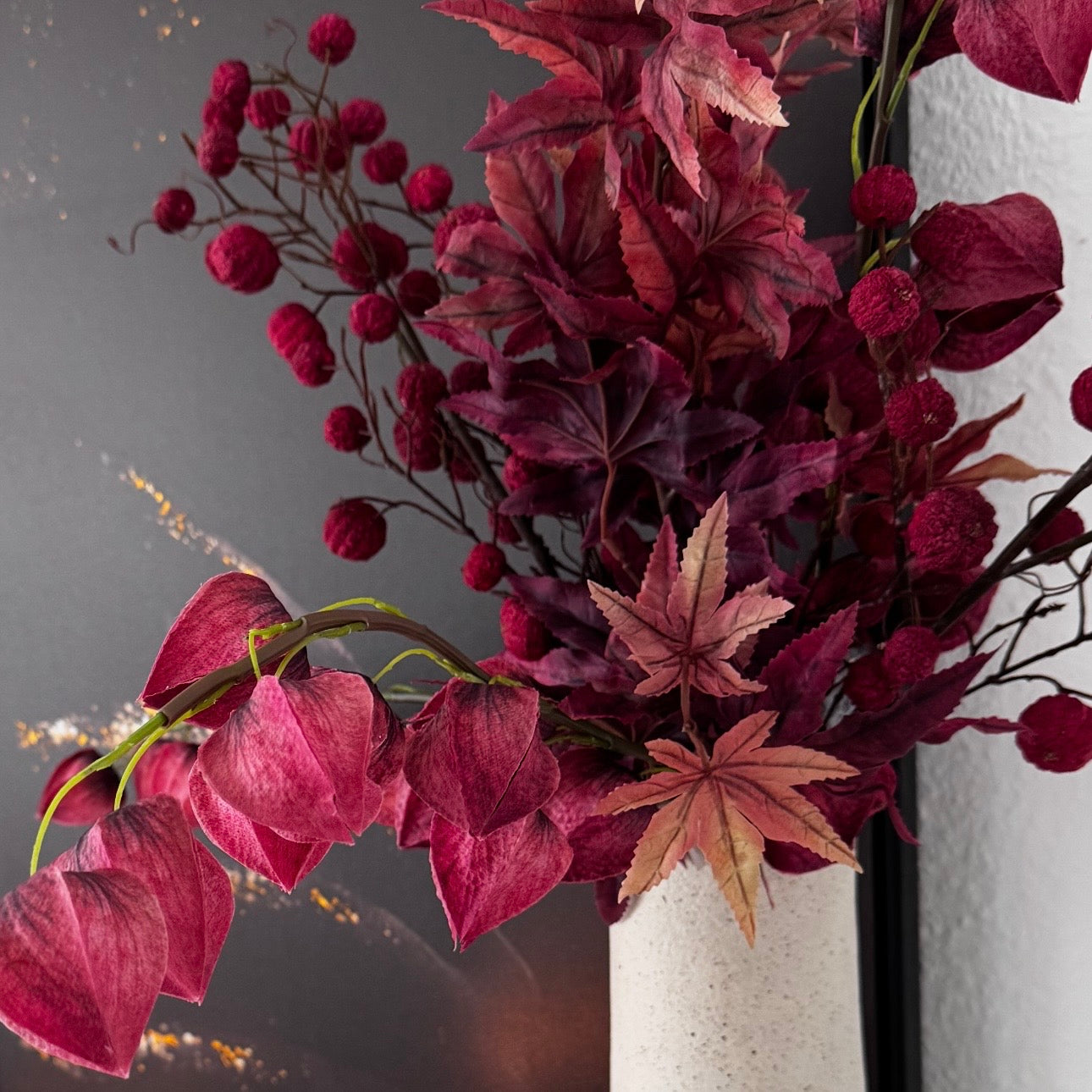 Ahorn Zweig Bordeaux  79 cm