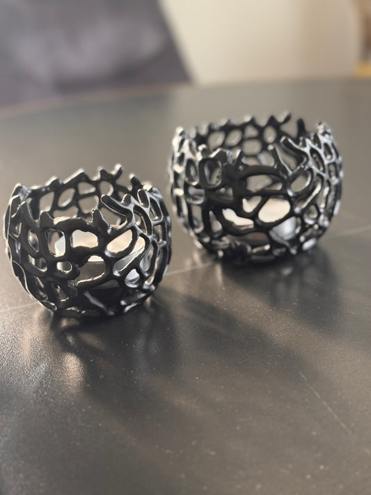 Windlicht Kerzenhalter Sobre schwarz  von Exner klein