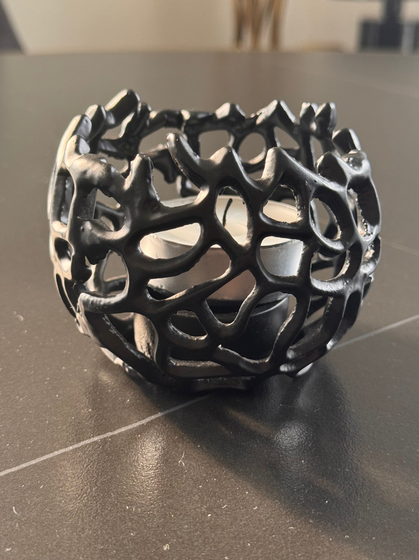 Windlicht Kerzenhalter Sobre schwarz  von Exner groß