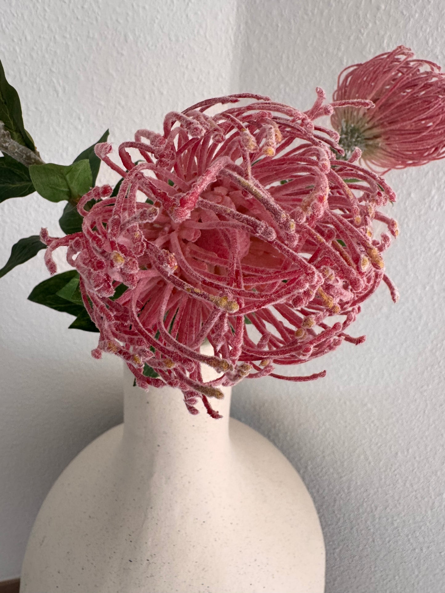 Künsticher  Queen Protea Stem Zweig -Langlebiger Zweig in Pink