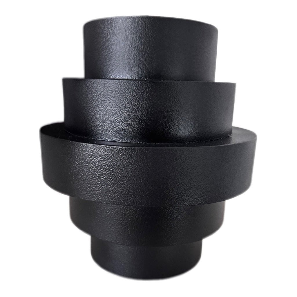 BOI! WOW Interior Blumenvase Metall Schwarz 22 × 22 × 25 cm - JP Lifestyle & More