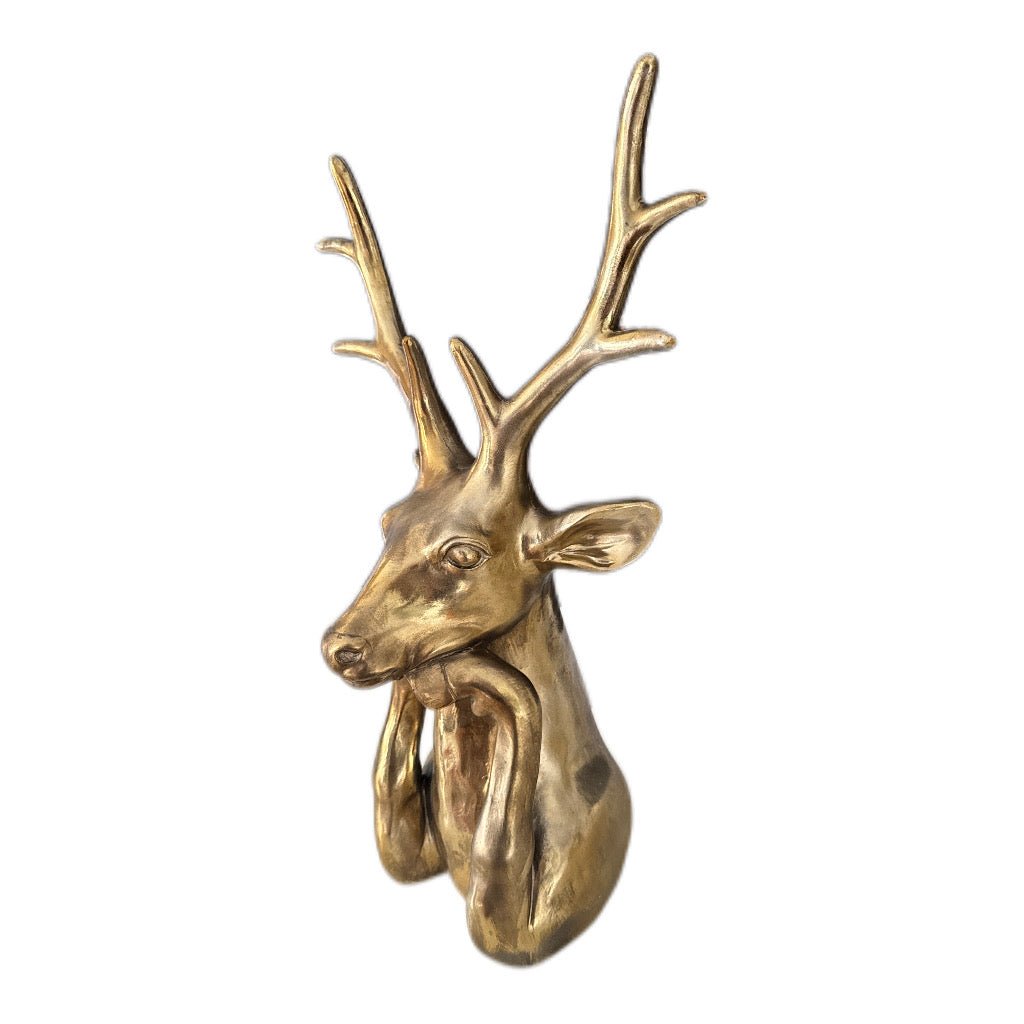 Büste Hirsch Gold 52 cm Countryfield - JP Lifestyle & More