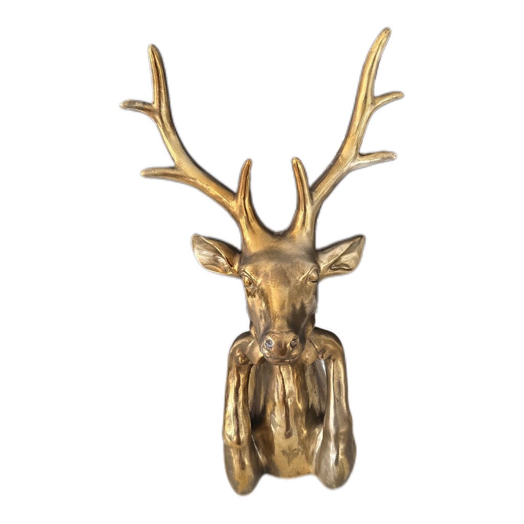 Büste Hirsch Gold 52 cm Countryfield - JP Lifestyle & More