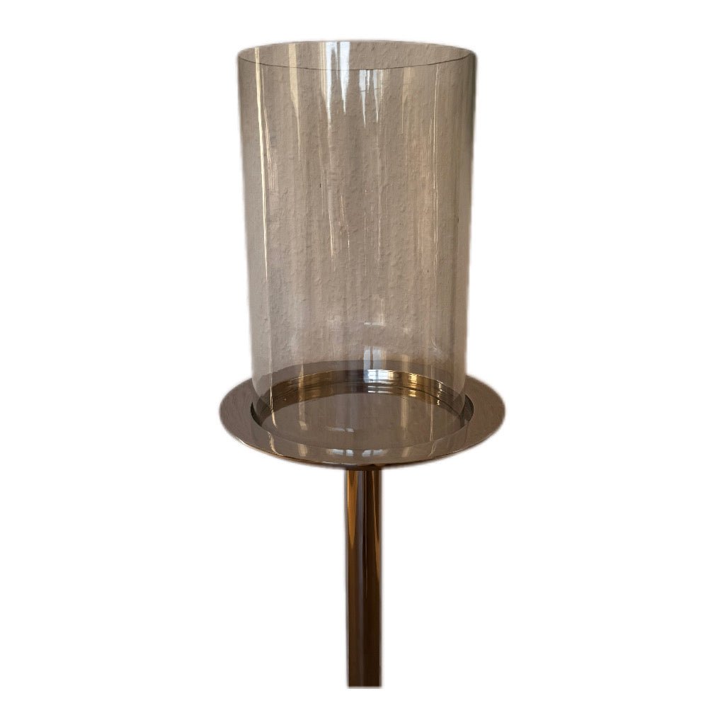 Colmore Windlicht Hurrican Aluminium und Glas 20 × 20 × 102 cm - JP Lifestyle & More