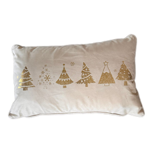 Dekokissen mit Weihnachtsbaum Goldprint 30 x 50 cm von Textino - JP Lifestyle & More