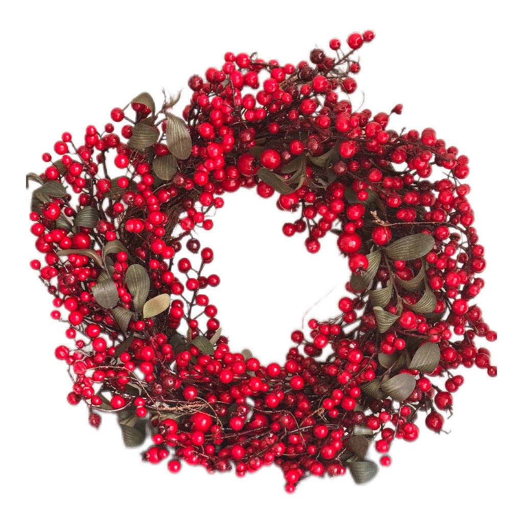 Dekokranz Rote Beeren 40 cm by Moos - JP Lifestyle & More
