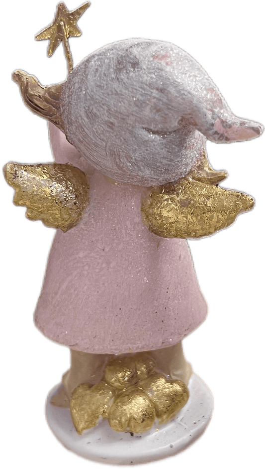 Engel Figur in Rosa 10 cm - JP Lifestyle & More
