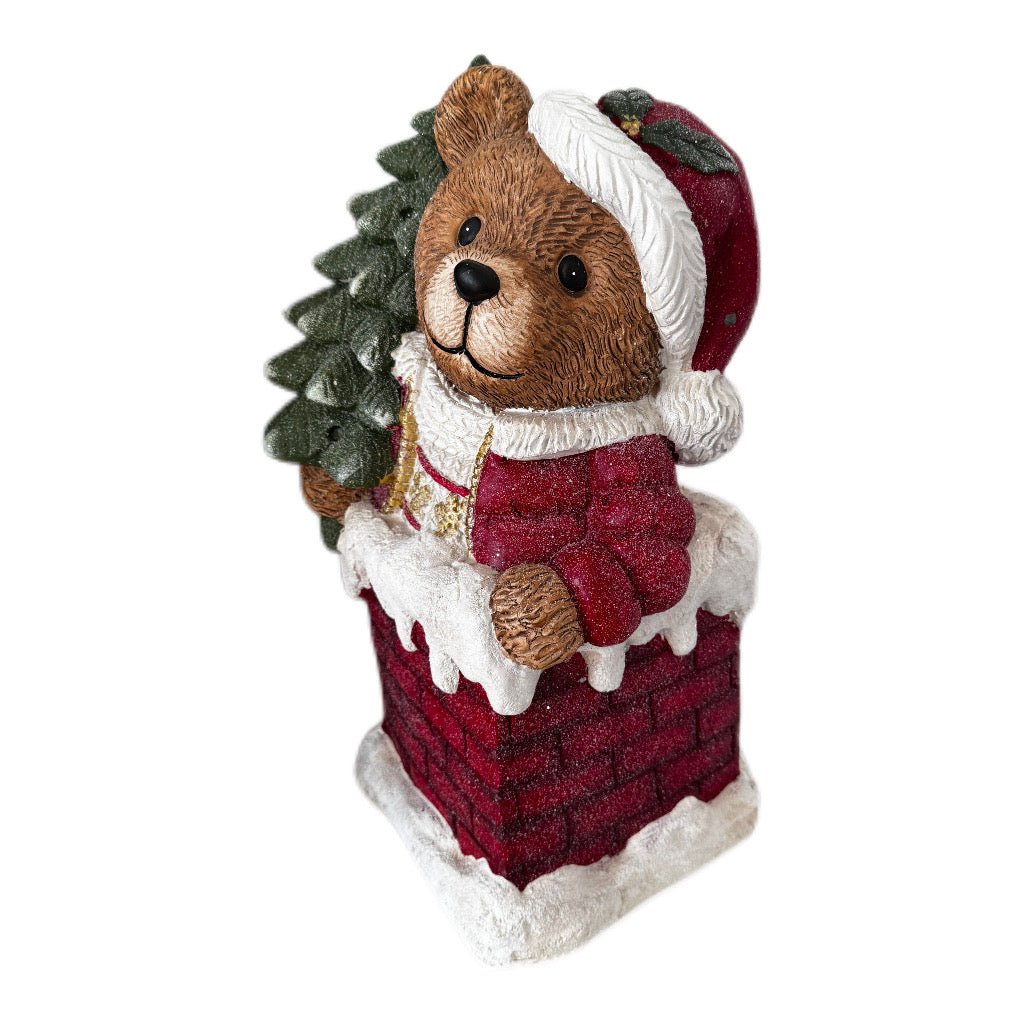 Formano Weihnachts-Teddybär mit Tannenbaum, 46 cm - JP Lifestyle & More