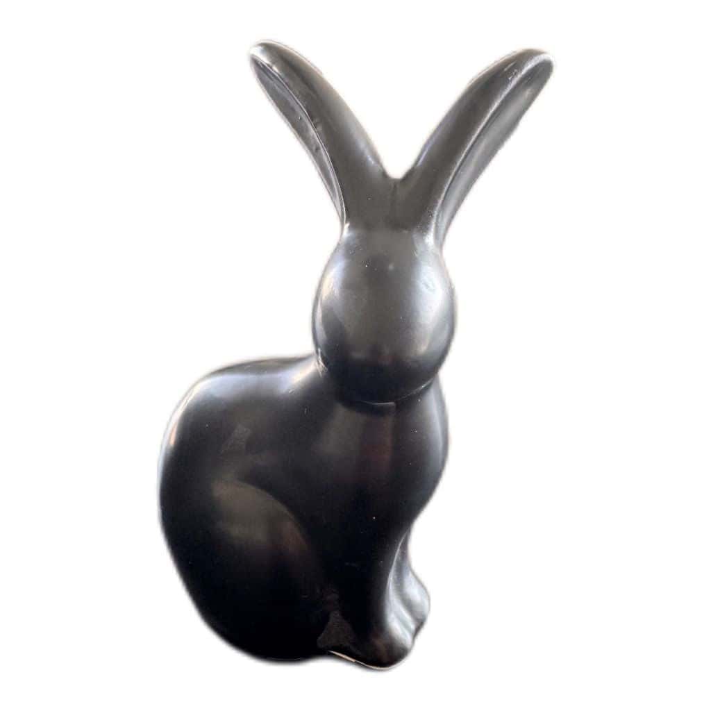Moderner Schwarzer Keramikhase - Deko-Highlight 15 cm - JP Lifestyle & More
