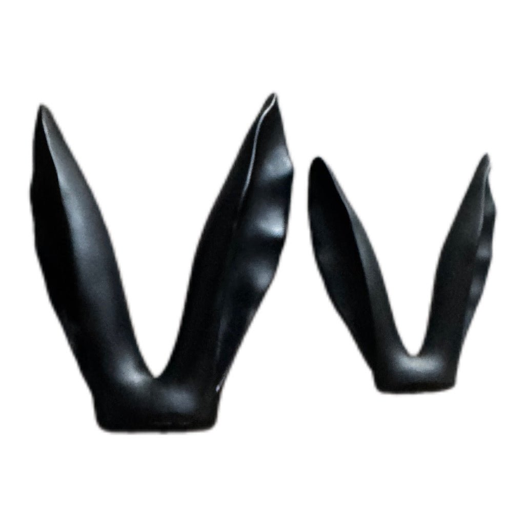 Hasenohren Stecker in Schwarz von Exner 12 cm - JP Lifestyle & More