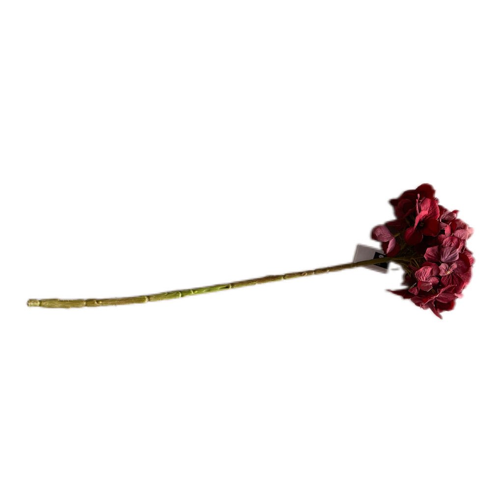 Hortensien Zweig Gaby Bordeaux rot 58 cm - JP Lifestyle & More