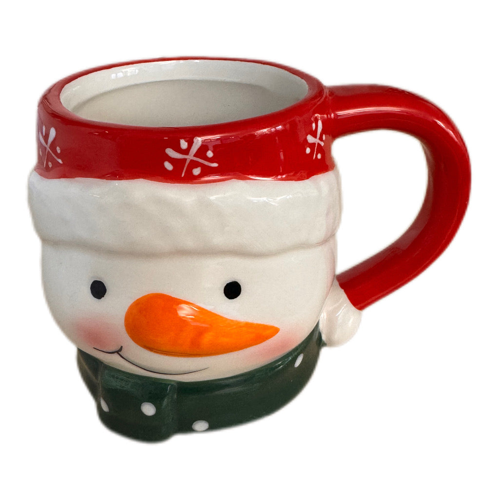 Becher Schneemann Keramik von Wurm 370 ml