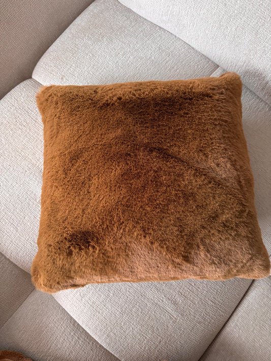 Wohnkissen/ Dekokissen ZAYA in Tobacco  Braun 45 x 45 cm von Dutch Decor