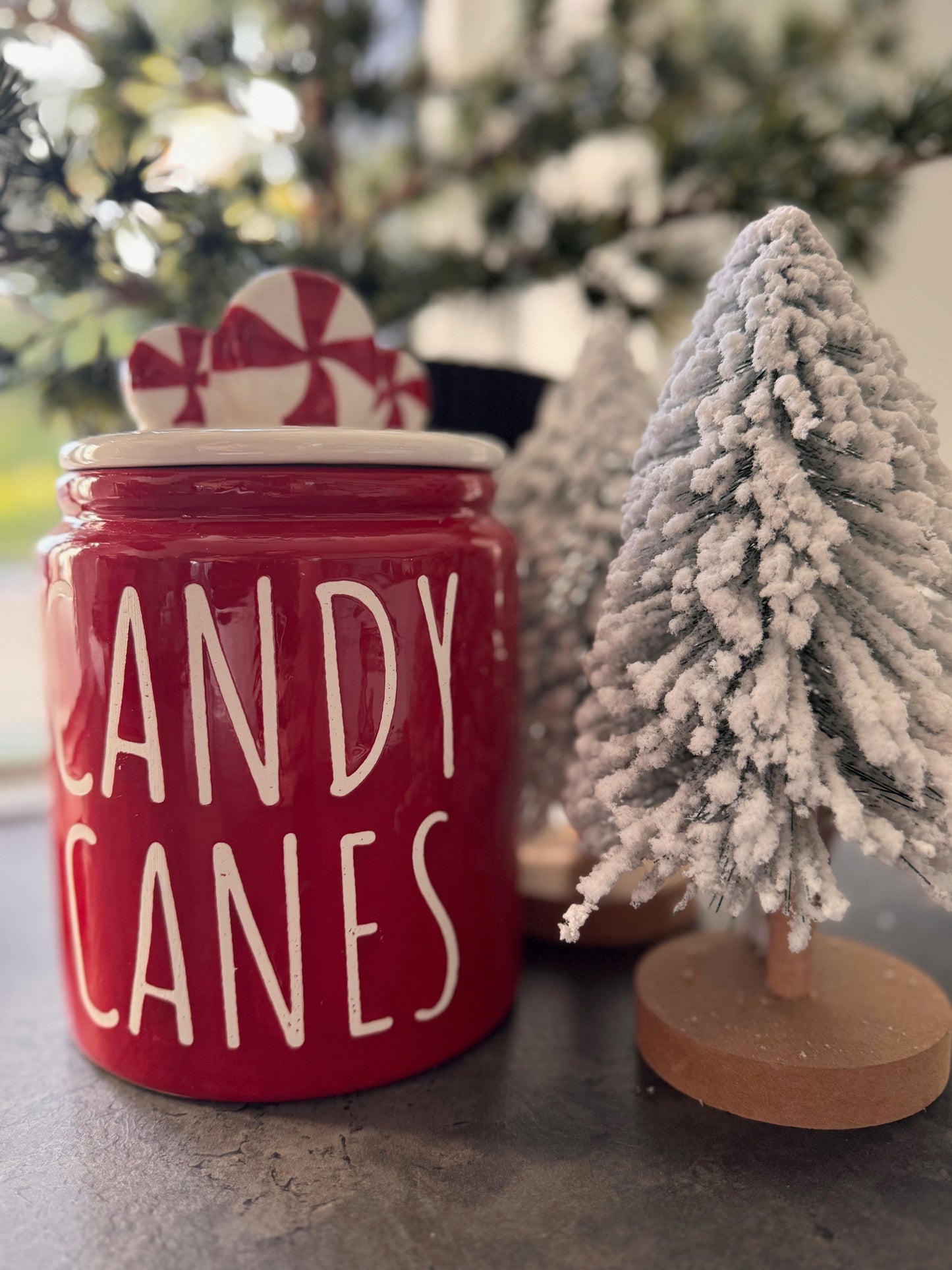 Keksdose " Candy Canes " in Rot/weiß von Exner
