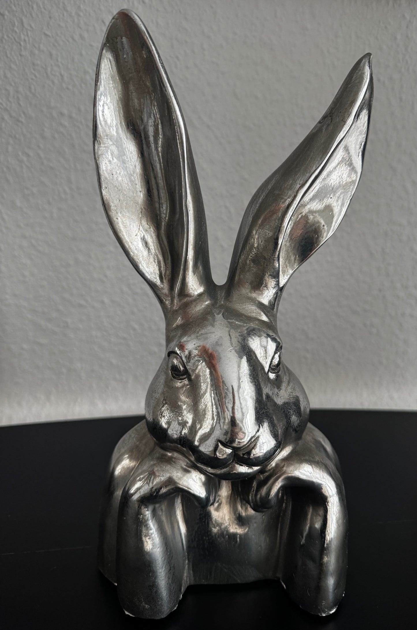 Hasen Kopf ArgenT stilvolle Osterdeko von Exner in Silber ca. 30 cm