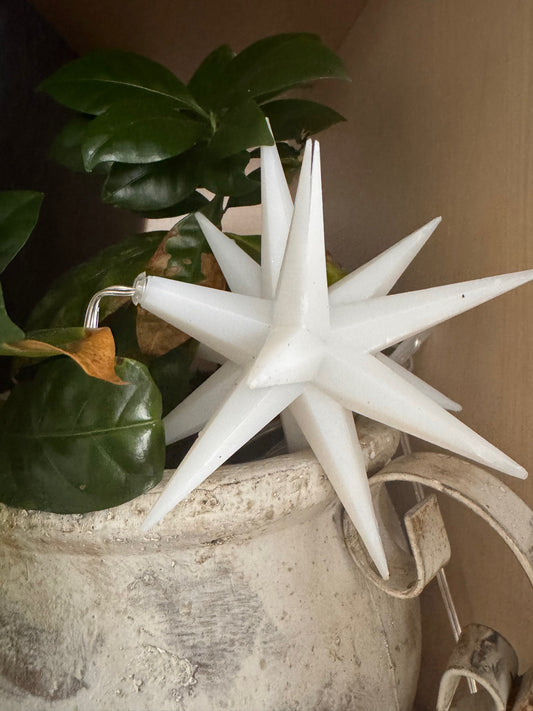 LED Stern weiß 12 cm - Weihnachtsdeko mit Stil