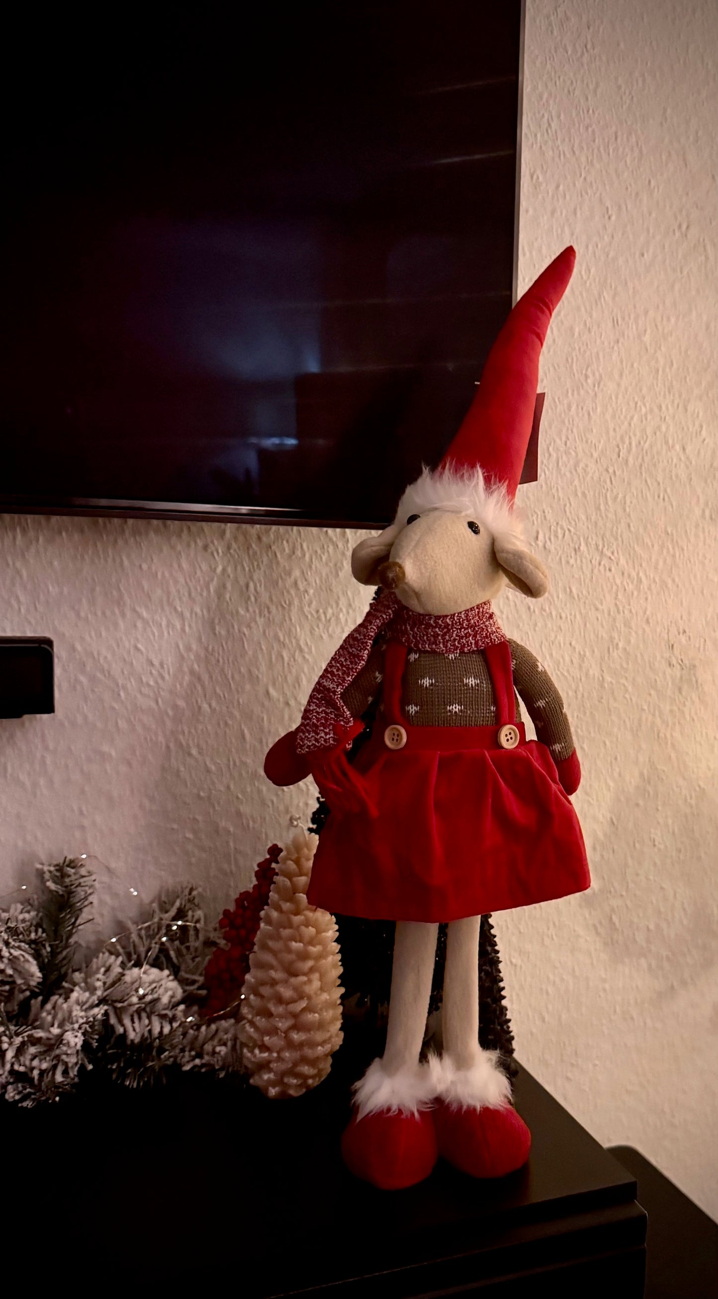 Zauberhafte Wintermaus von Wurm ca 58 cm