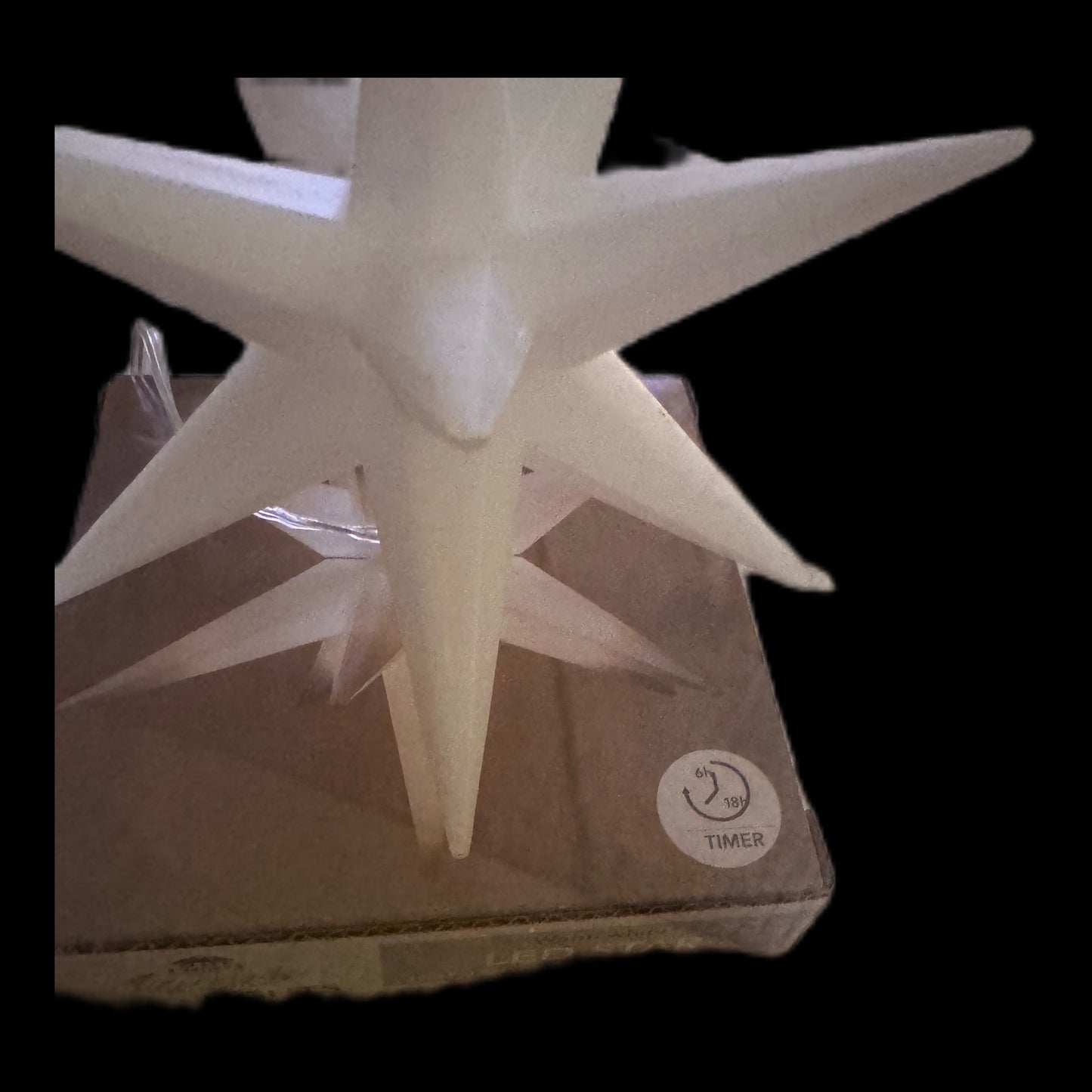 LED Stern weiß 12 cm - Weihnachtsdeko mit Stil