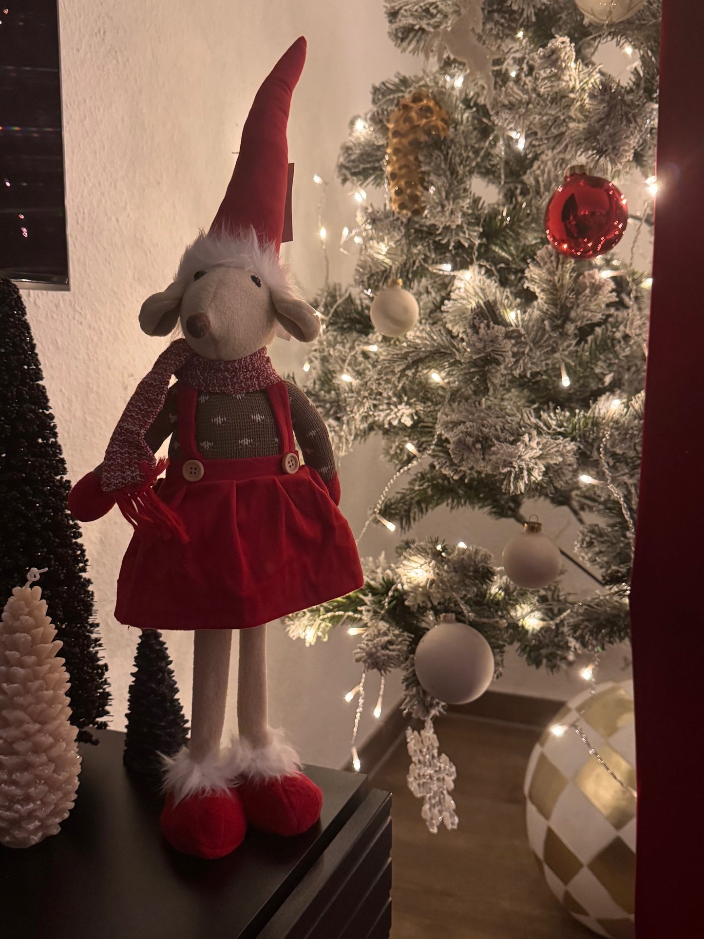 Zauberhafte Wintermaus von Wurm ca 58 cm