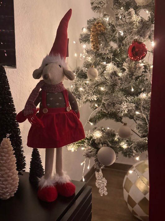 Zauberhafte Wintermaus von Wurm ca 58 cm