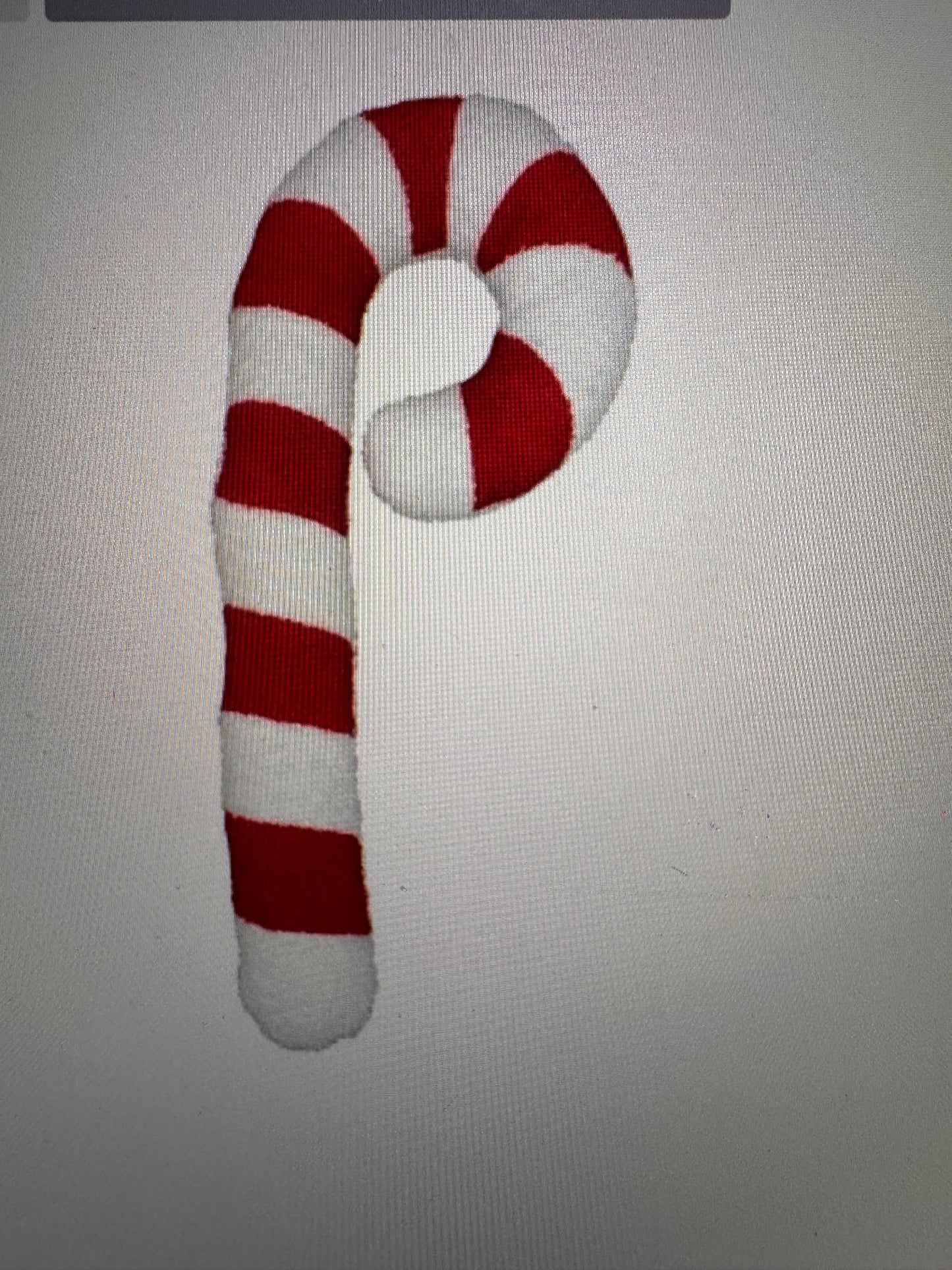 Zuckerstange Kissen in Rot/Weiß von Exner