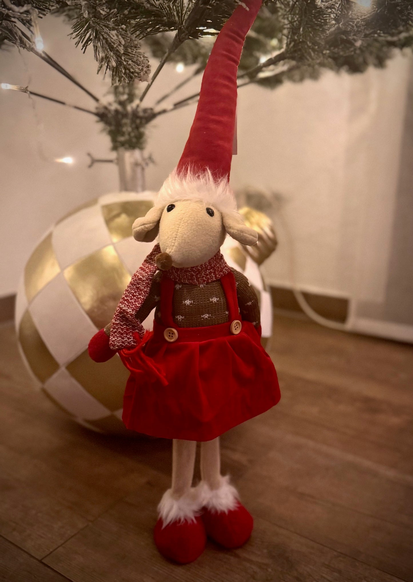 Zauberhafte Wintermaus von Wurm ca 58 cm