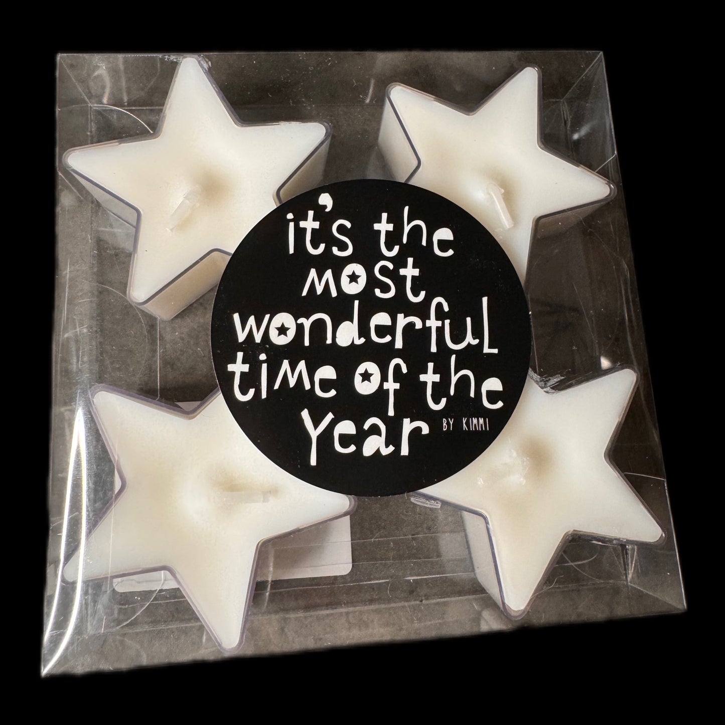 Stilvolle Teelichter in Sternform in Weiß