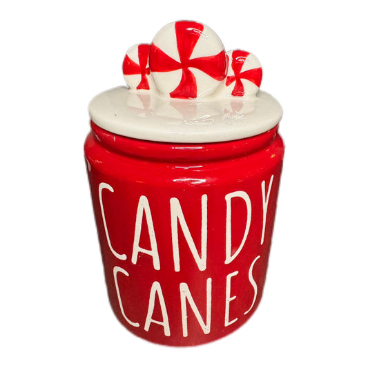 Keksdose " Candy Canes " in Rot/weiß von Exner