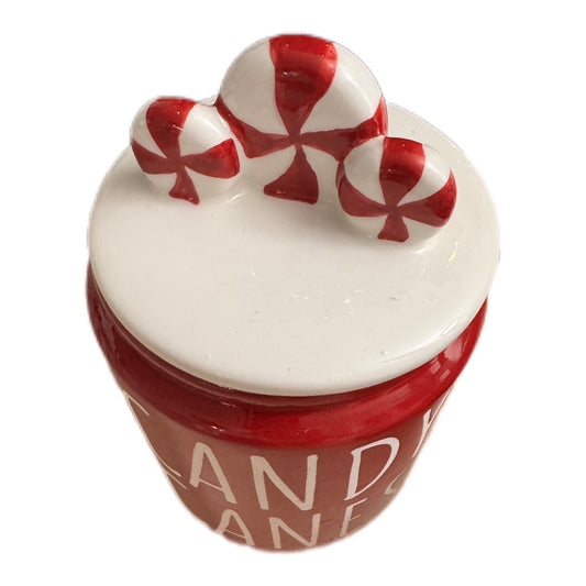 Keksdose " Candy Canes " in Rot/weiß von Exner