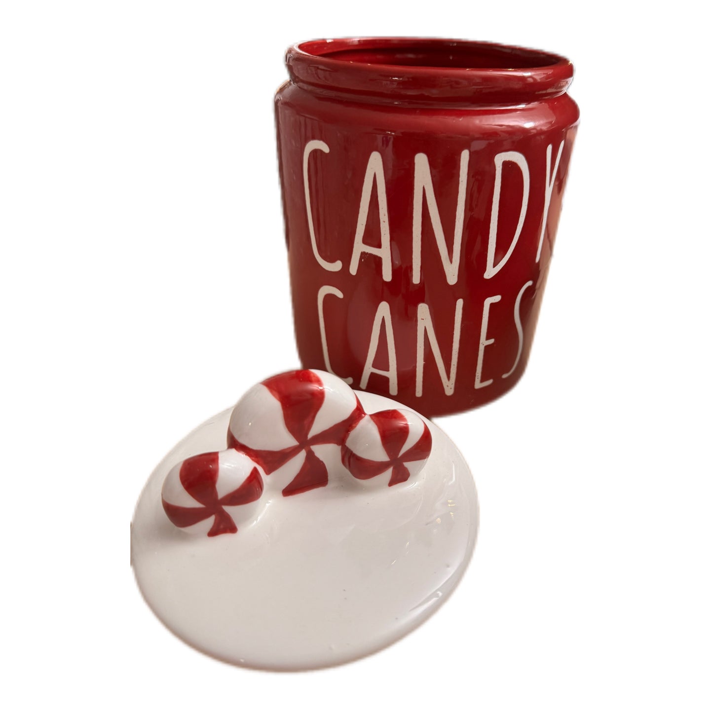 Keksdose " Candy Canes " in Rot/weiß von Exner