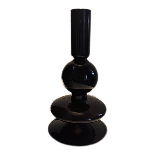 Kerzenhalter Glas Sparkle Bubbles von Present Time schwarz - JP Lifestyle & More