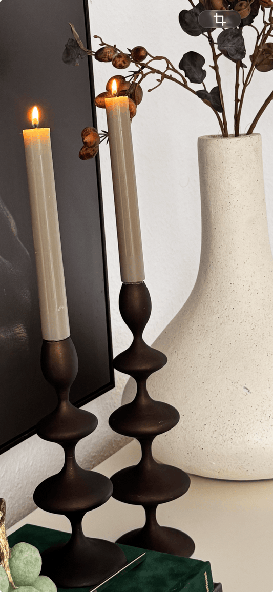Kerzenhalter Metall Antique Braun Light & Living 27 cm - JP Lifestyle & More